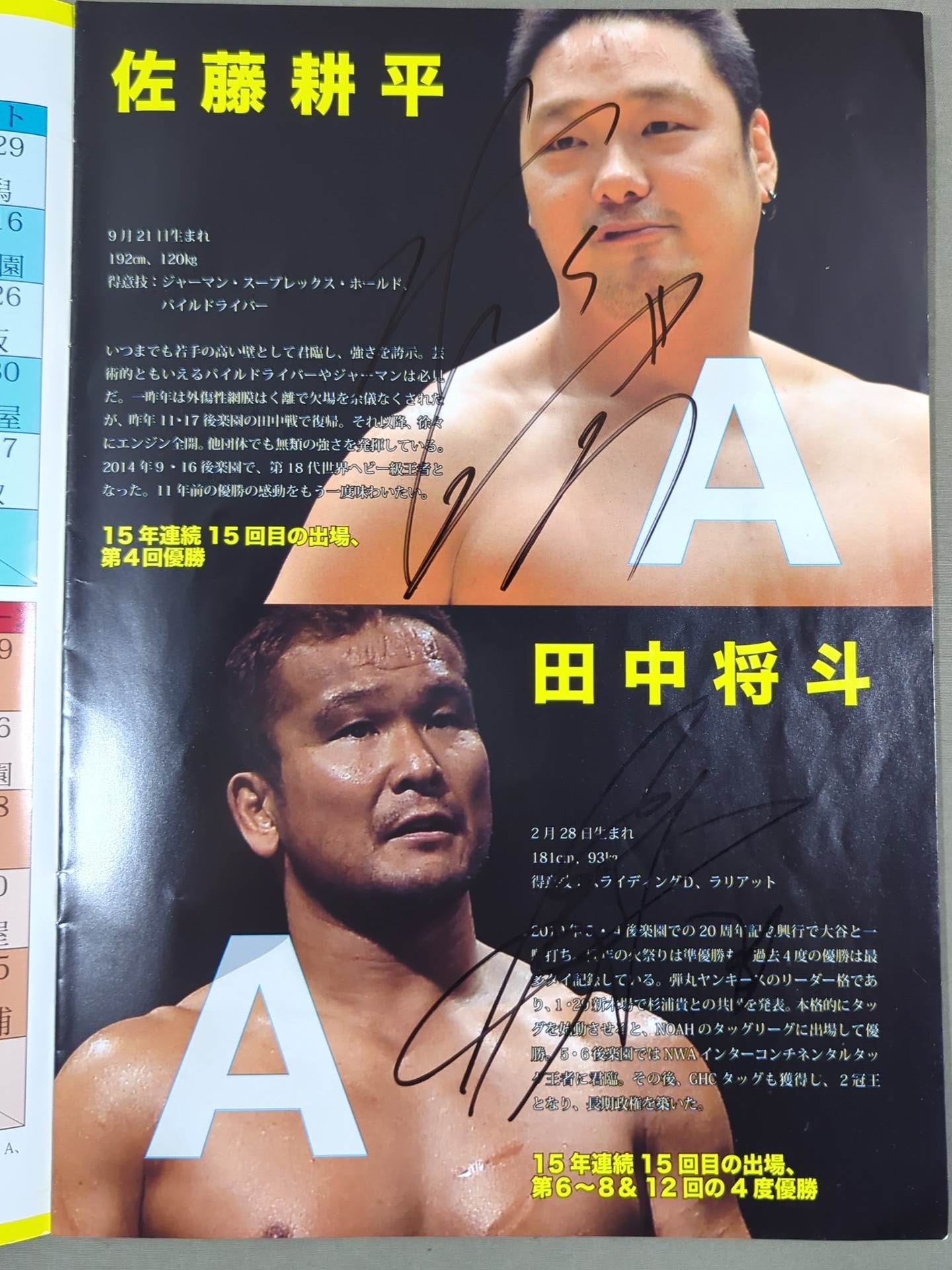 【9選手直筆サイン入り】ZERO1 / ”真夏の祭典” 火祭り2015