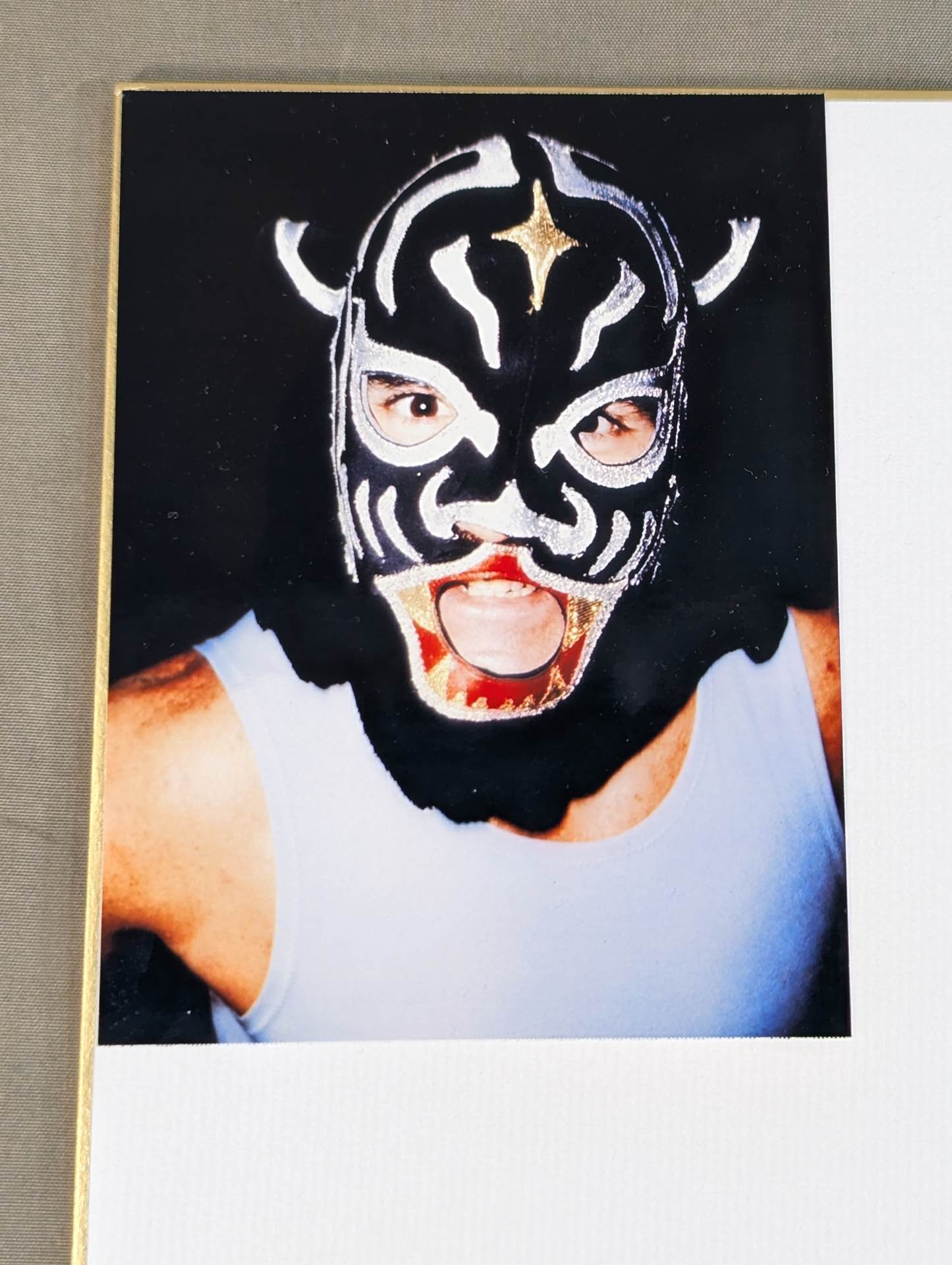 初代ブラックタイガー(ブロマイド貼付)