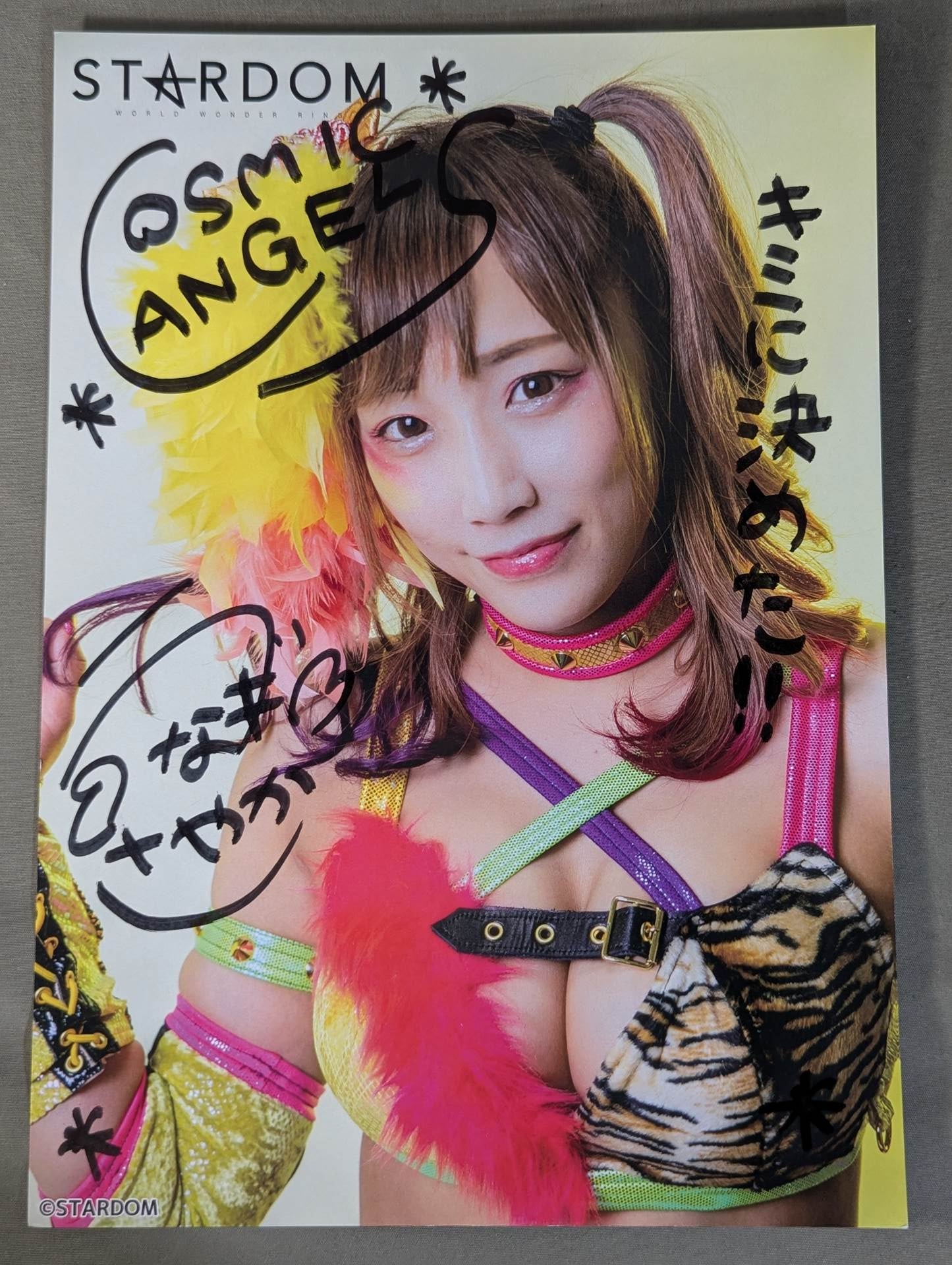 ウナギ・サヤカ 直筆サイン入り スターダムポートレート(O-5) – 闘道館