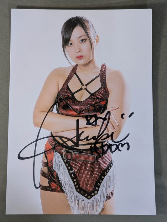 ひめか 直筆サイン入り スターダムポートレート(Q-5)