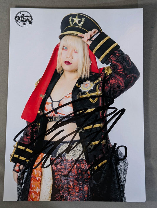 刀羅ナツコ 直筆サイン入り スターダムポートレート(B-3)