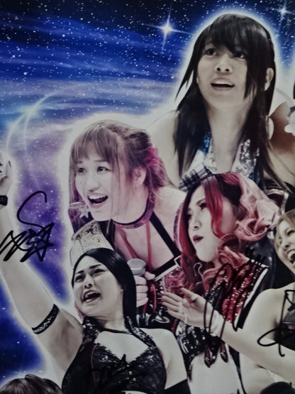 [15 fighters hand signed autograph STARDOM "Stardom 10th Anniversary"