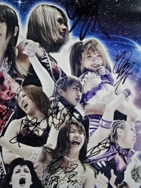 [15 fighters hand signed autograph STARDOM "Stardom 10th Anniversary"