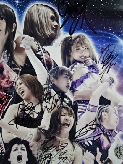 [15 fighters hand signed autograph STARDOM "Stardom 10th Anniversary"