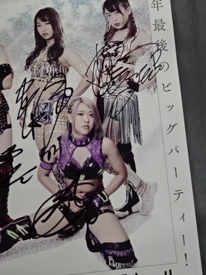 [4 fighters hand signed autograph 】STARDOM YEAREND CLIMAX 2020