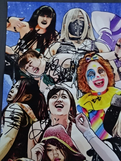★ All fighters  hand signed autograph ★ STARDOM SENDAI CINDERELLA 2020