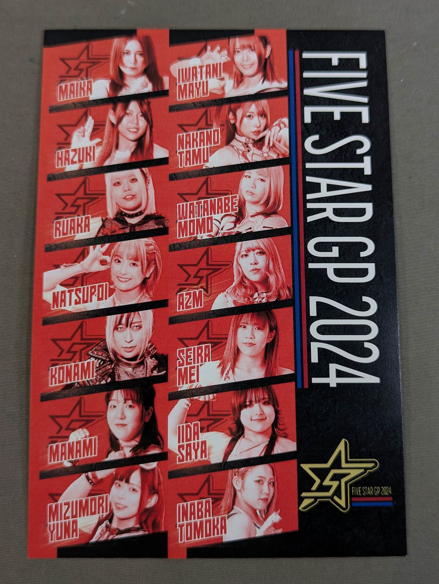 ★5 STAR GP 2024 RED STARS Postcard