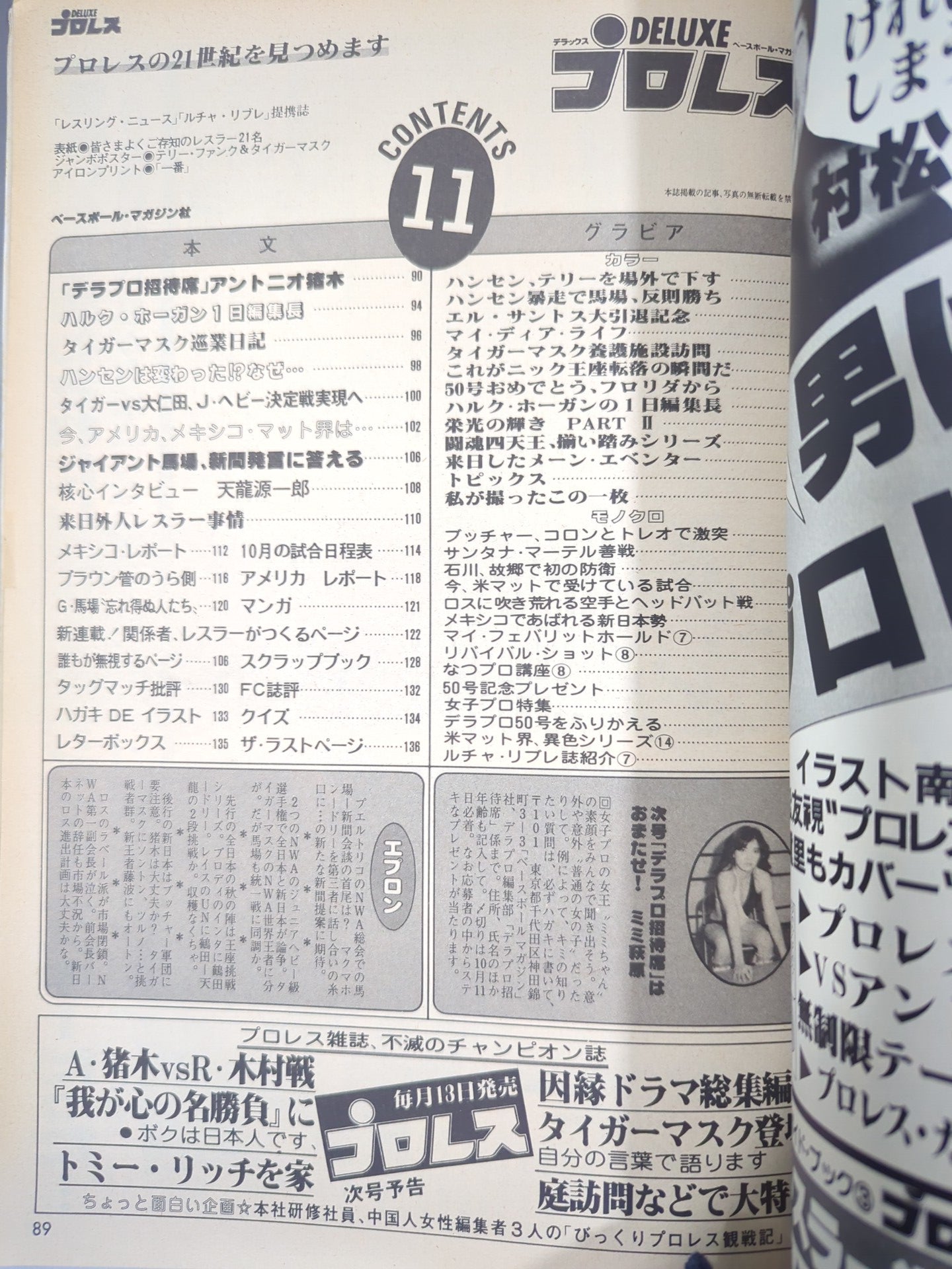 Deluxe Pro Wrestling November 1982