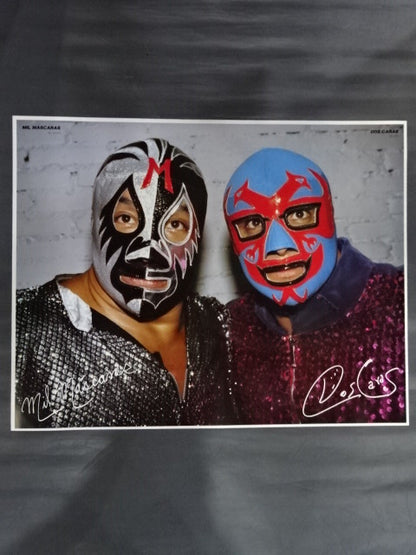 Mil Mascaras &Dos Caras  GONG JUMBO PIN-UP Wrestling  SELECTION