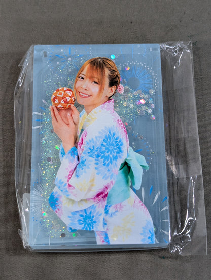Mayu Iwatani  Oil in Aqua Yukata