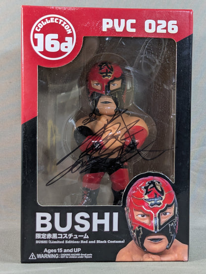 【直筆サイン入り】BUSHI(赤黒コスチュームver.) 16dソフビコレクション