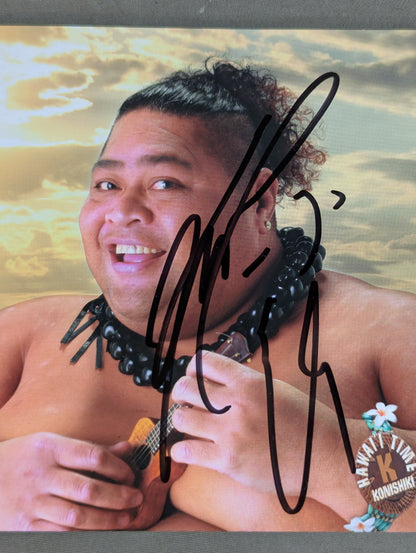 【hand signed autograph】 HAWAII TIME / KONISHIKI