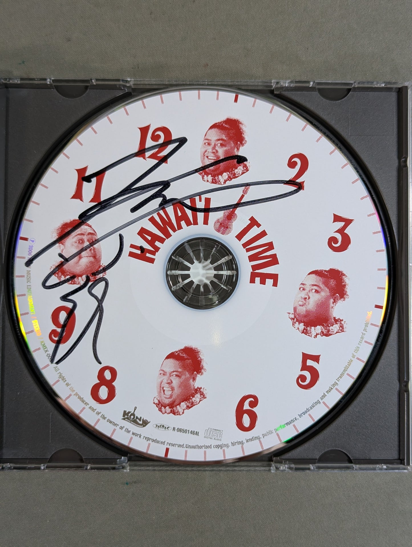 【hand signed autograph】 HAWAII TIME / KONISHIKI