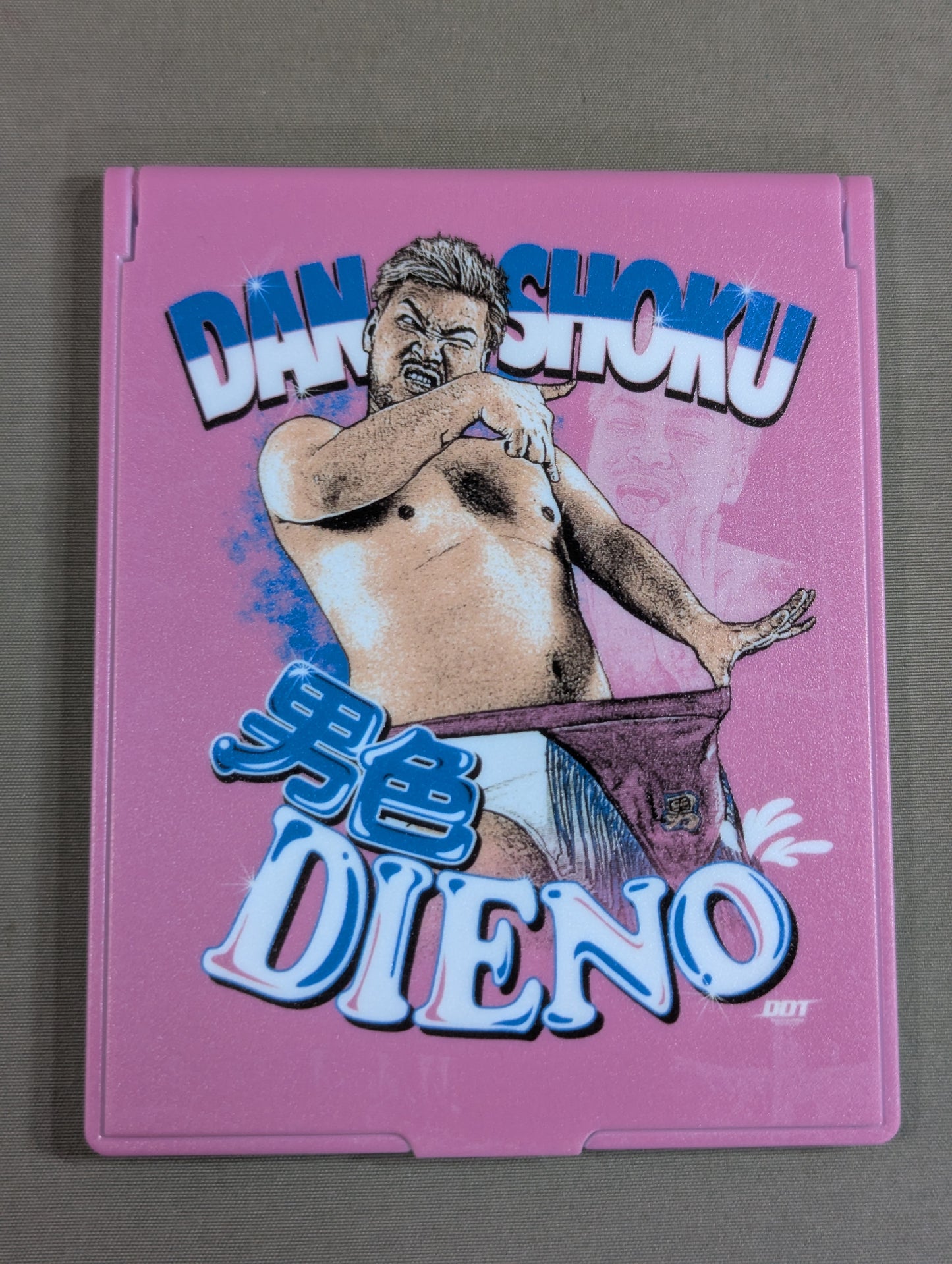 【hand signed autograph】 Danshoku Dino  Compact mirror