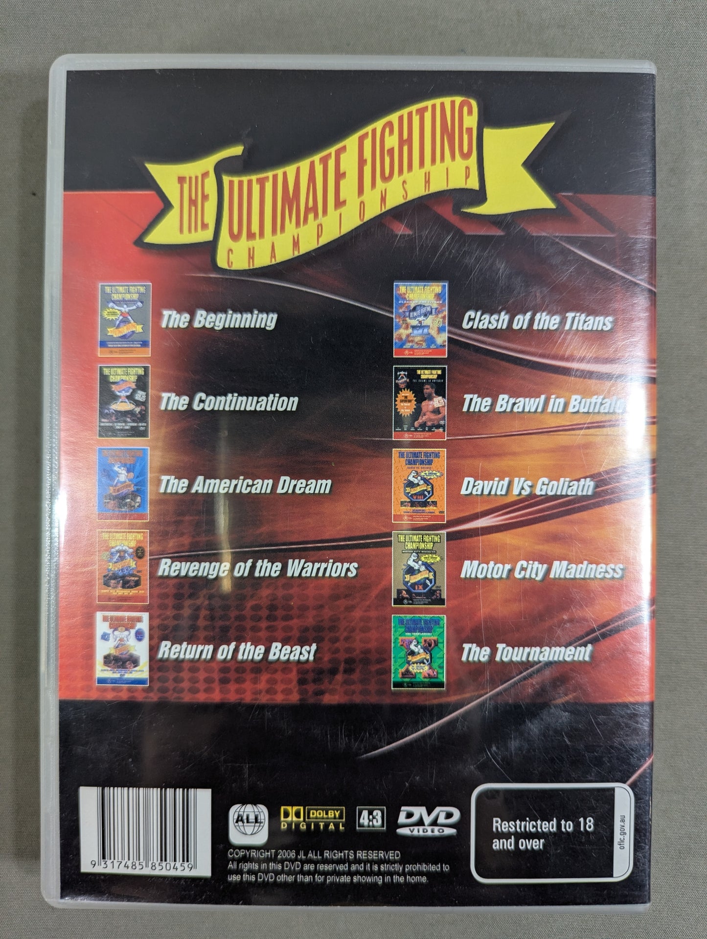 UFC Vol.01-10 ★THERE ARE NO RULES!★