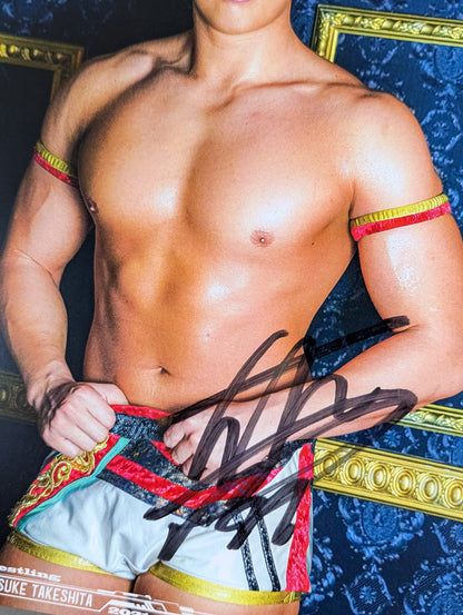 Konosuke Takeshita  hand signed autograph Pro-Photo (A-9)