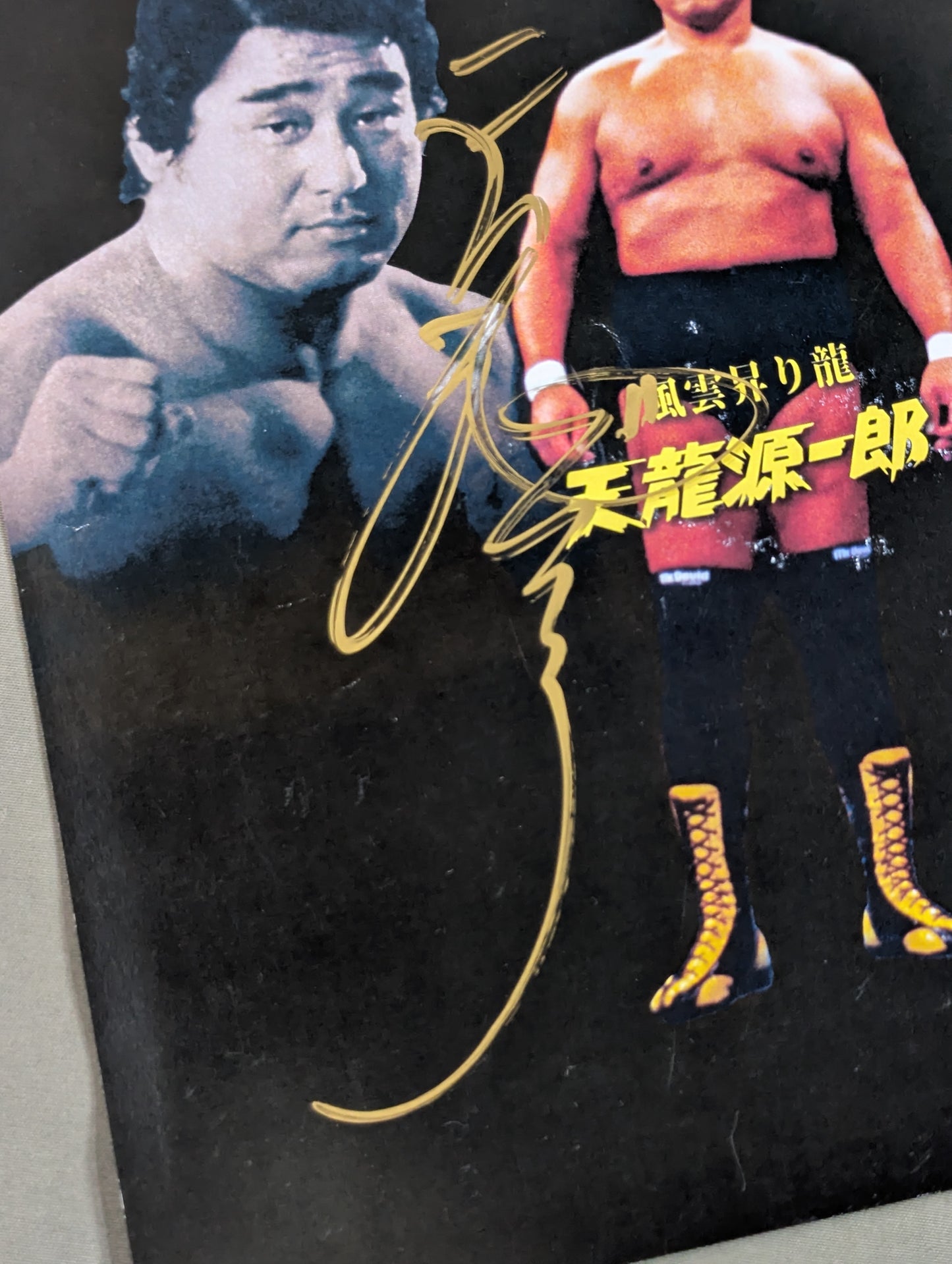 Tenryu Genichiro & Riki Choshu  hand signed autograph Pro-Photo 