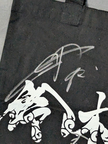 [3 fighters hand signed autograph Suzuki-kun tote bag