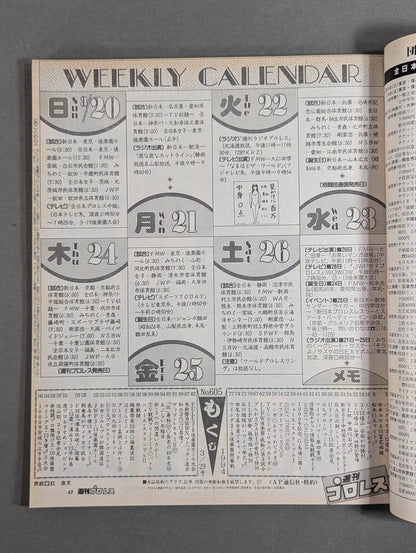 Weekly Pro Wrestling  605