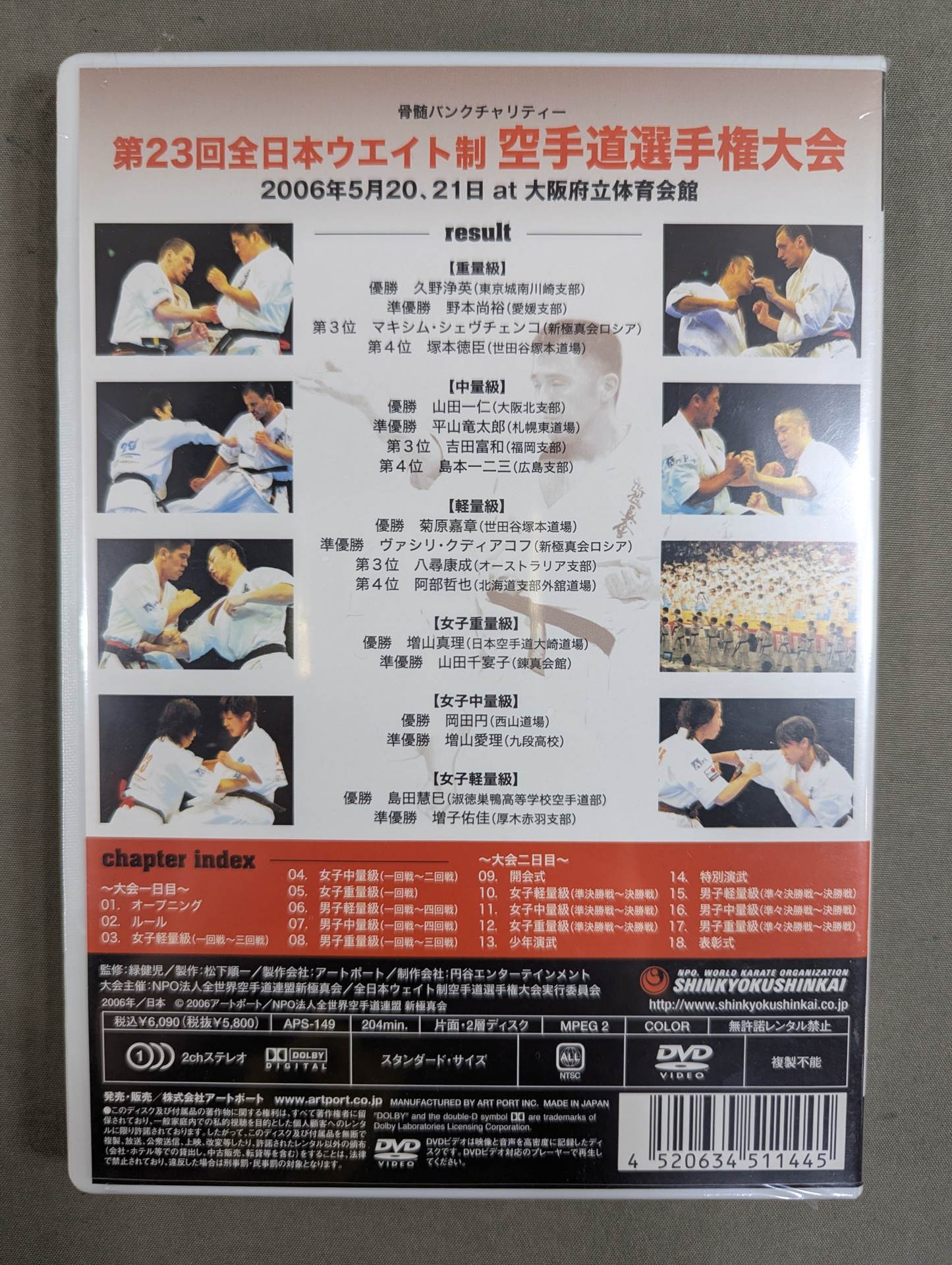 ★ ★ New Kyokushinkai The 23rd All Japan Weight System KARATE Road Fighters Championship