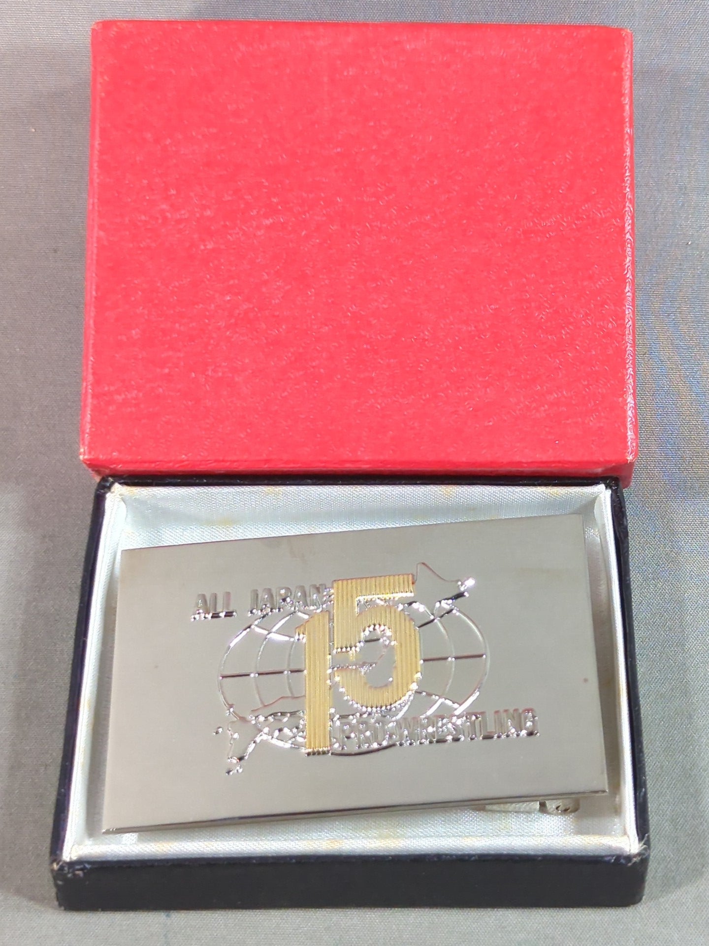 ★ 15th Anniversary ★ All Japan Pro Wrestling Belt Buckle