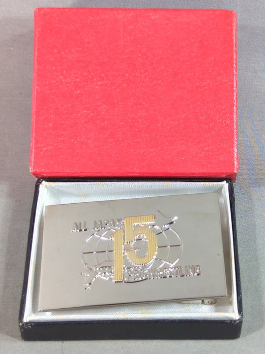 ★ 15th Anniversary ★ All Japan Pro Wrestling Belt Buckle