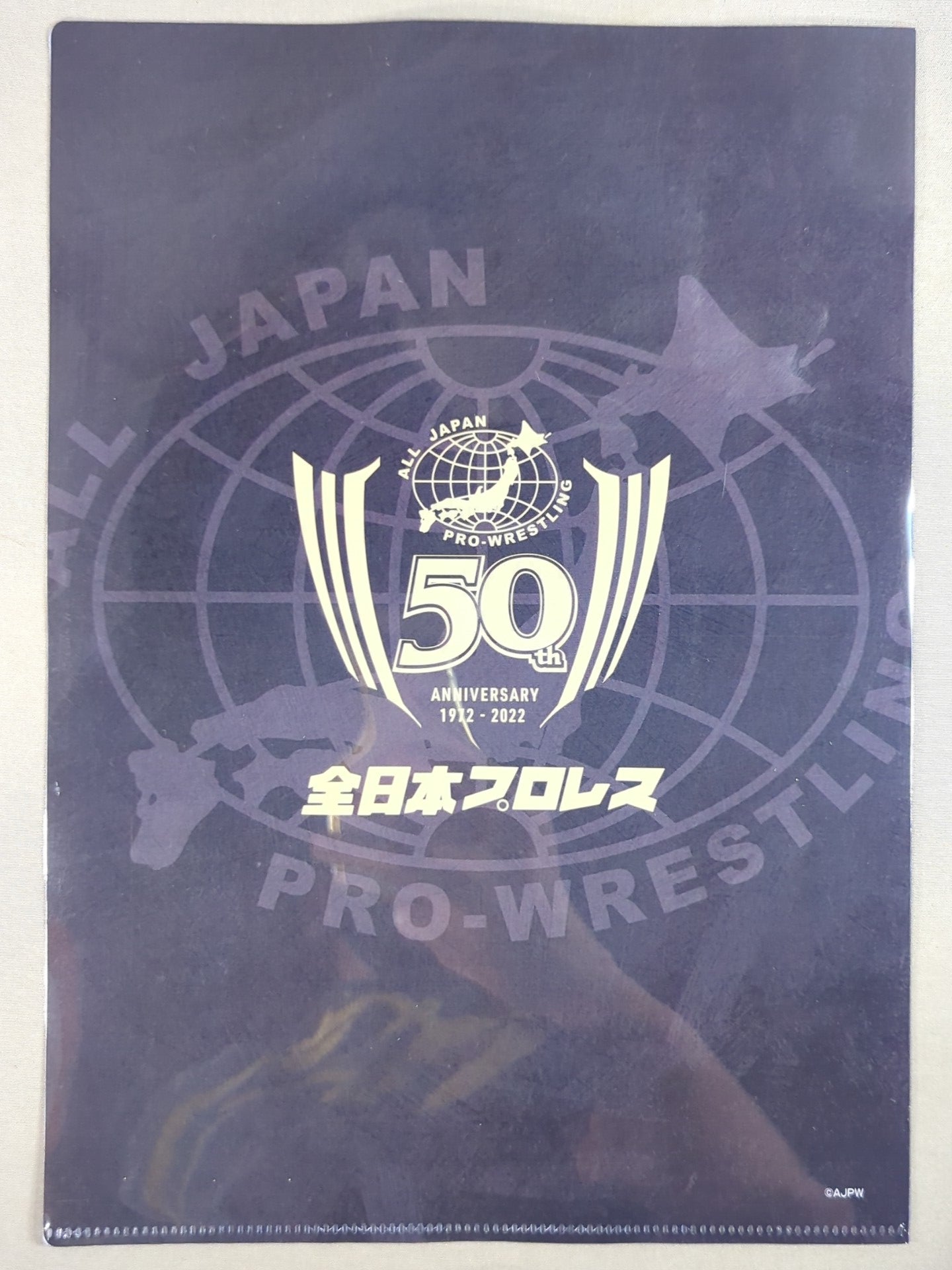 青柳優馬 全日本プロレス50周年 クリアファイル＆ステッカーセット