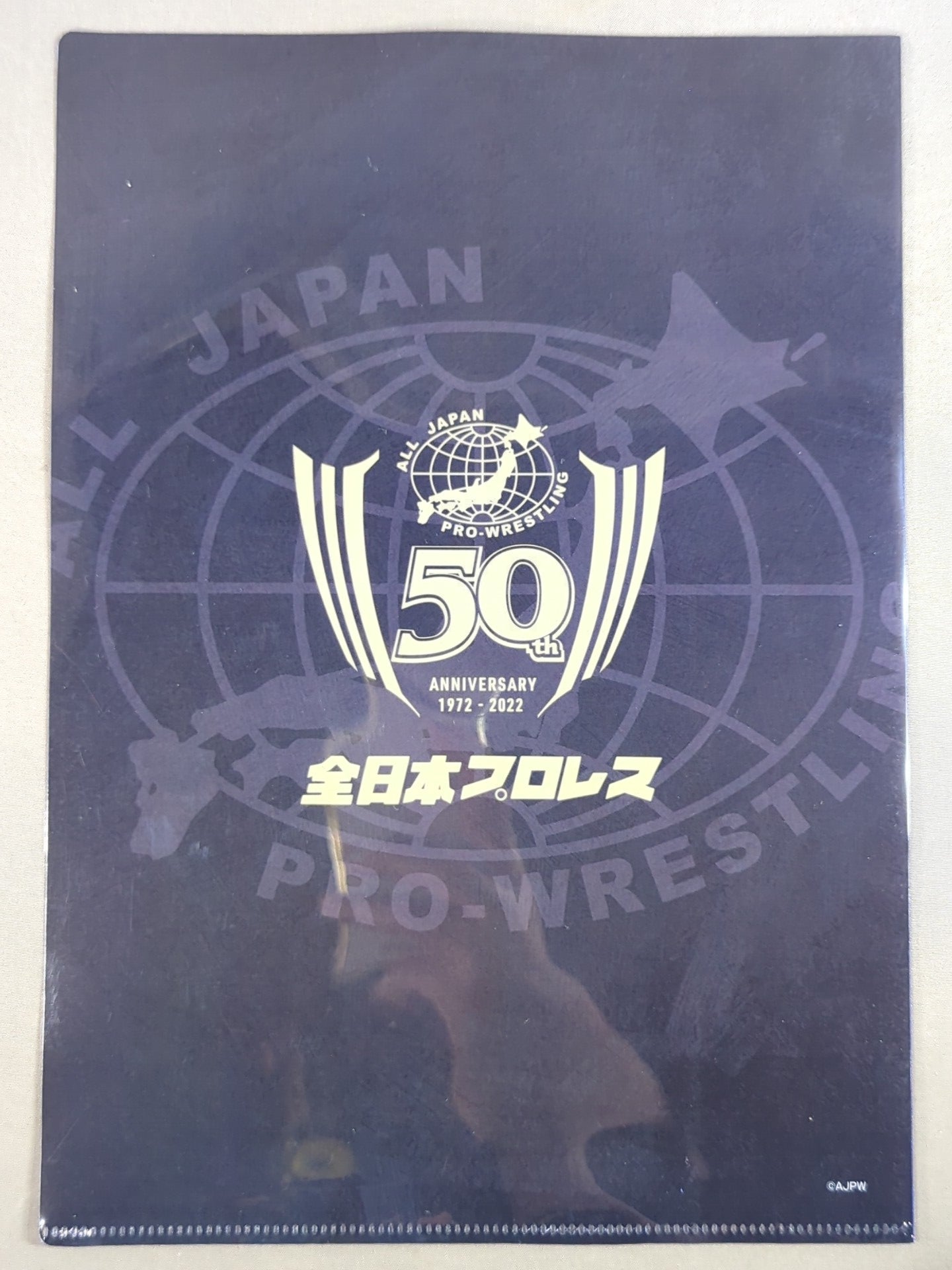 青柳亮生 全日本プロレス50周年 クリアファイル＆ステッカーセット