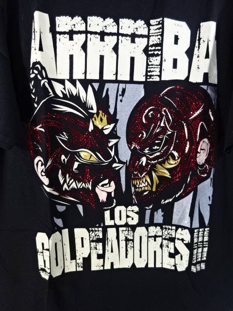 [Handwritten W Sign] Los Golfadores (Alpha Wolf & Dragon Bane ) T-Shirt (1) (Black)
