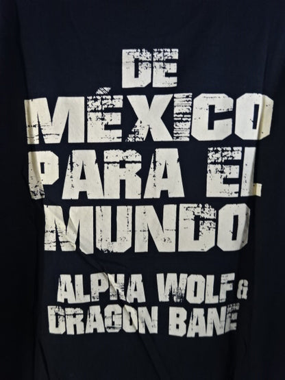 [Handwritten W Sign] Los Golfadores (Alpha Wolf & Dragon Bane ) T-Shirt (1) (Black)