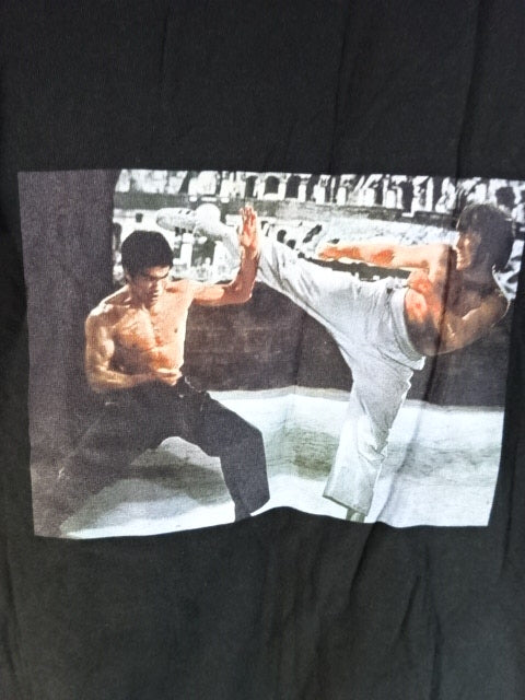 Bruce Lee  Road to the Dragon Picture T-Shirt (1) (Black)