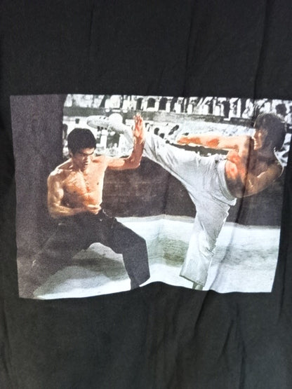 Bruce Lee  Road to the Dragon Picture T-Shirt (1) (Black)
