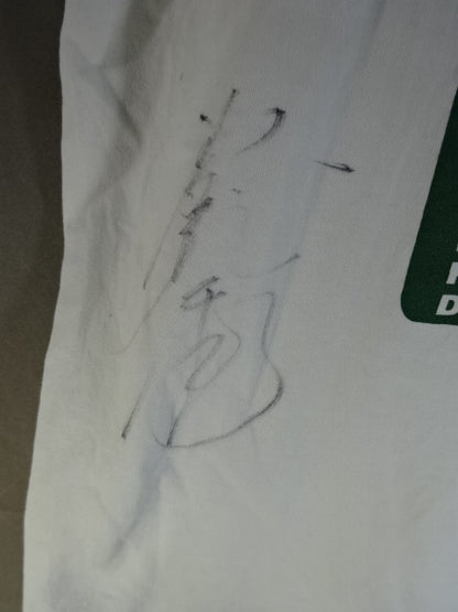 【hand signed autograph】 DRAGON Tatsumi Fujinami xCount2.9 Collaboration T-Shirt (1) (White)