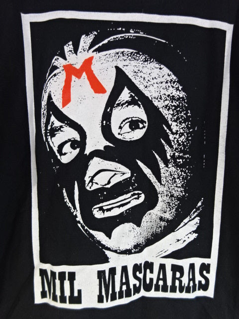 Mil Mascaras  Picture T-Shirt (1) (Black)