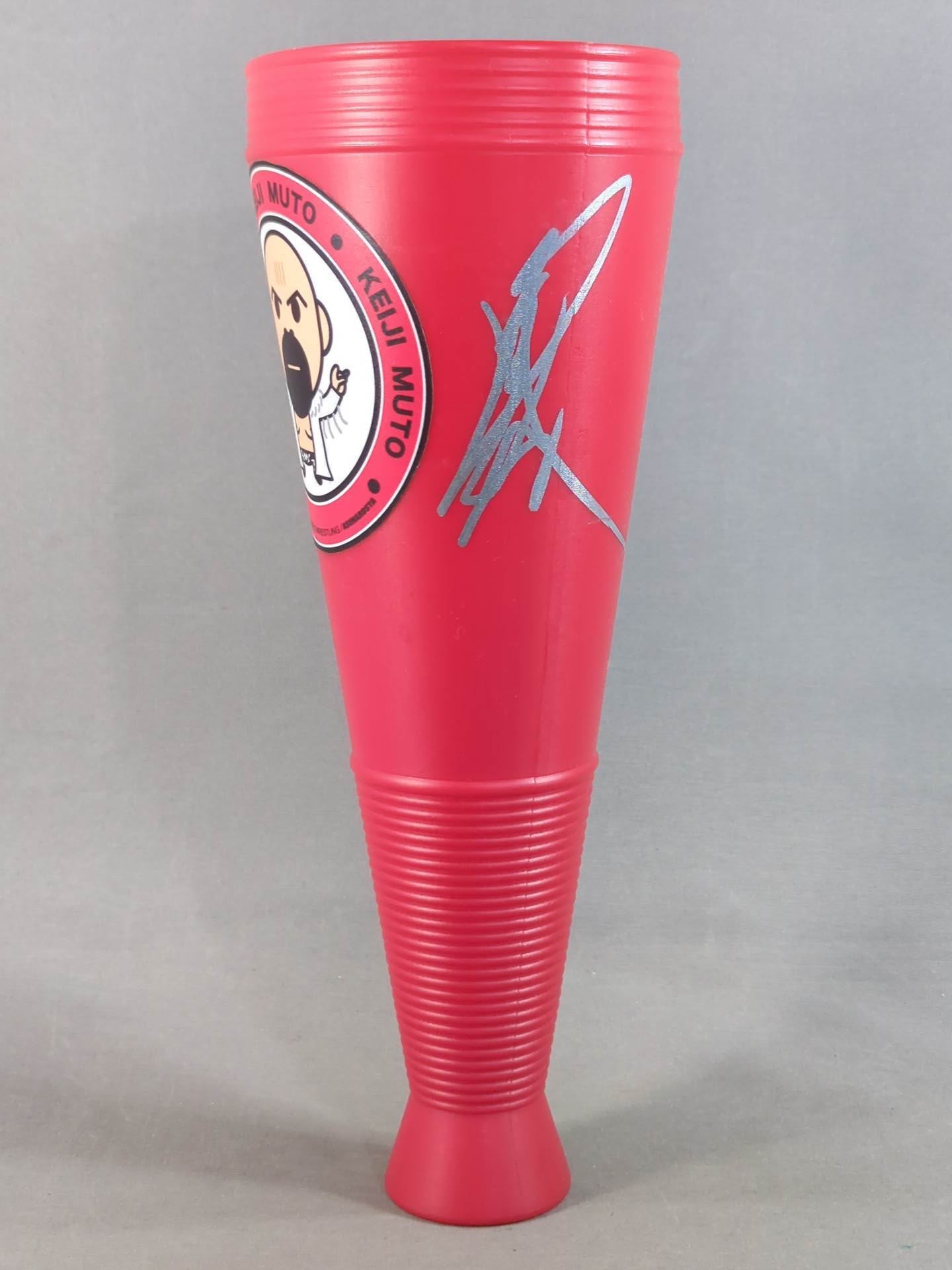 【hand signed autograph】 Muto Keiji  Cheering Megaphone