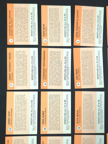 1983 Wrestling All Stars, Series A complete set of 36 cards (unopened)