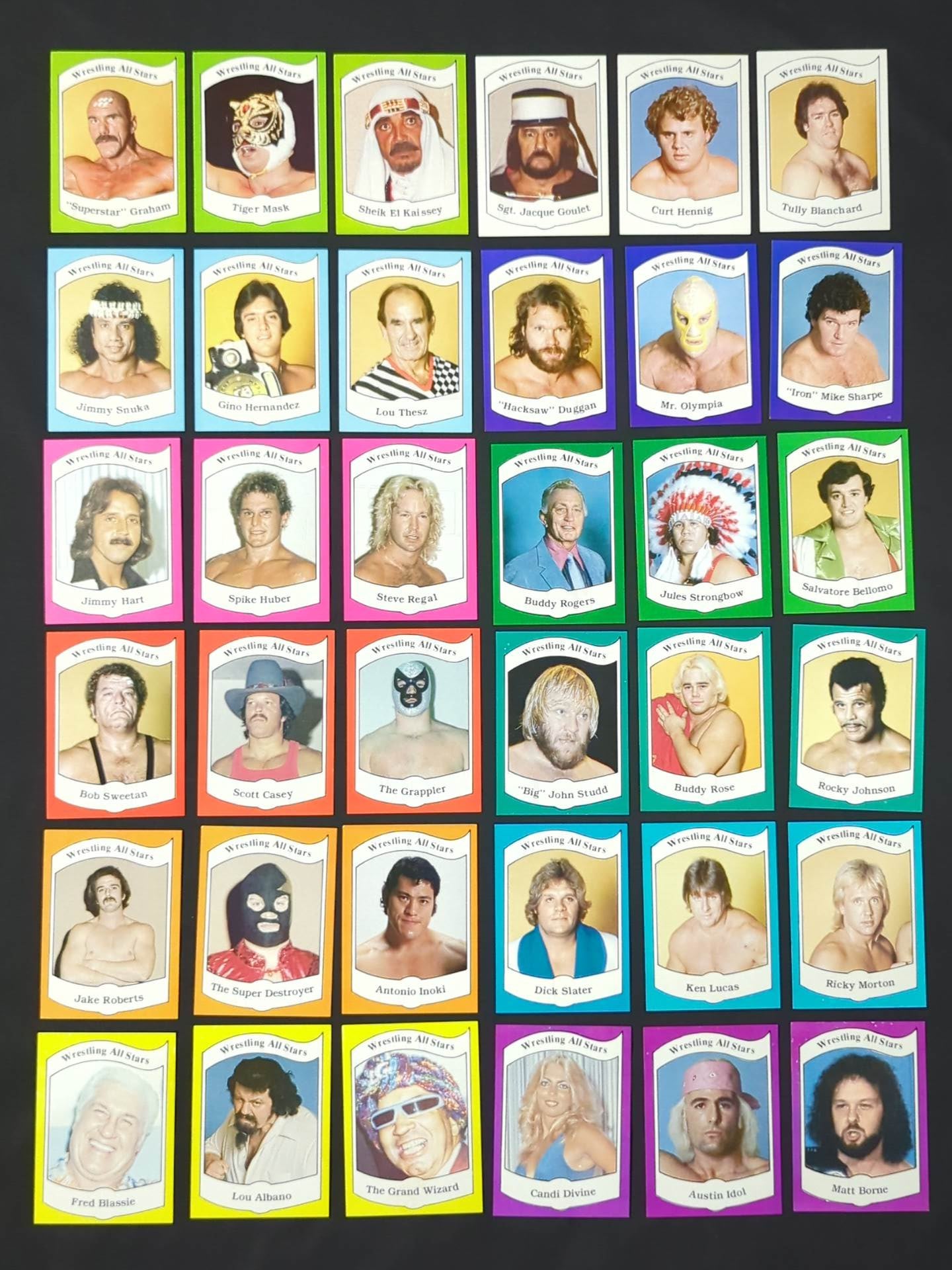 1983 Wrestling All Stars, Series A complete set of 36 cards (unopened)