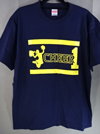 WRESTLE-1 Cheer-I「CHEER 1」Tシャツ①(ネイビー)