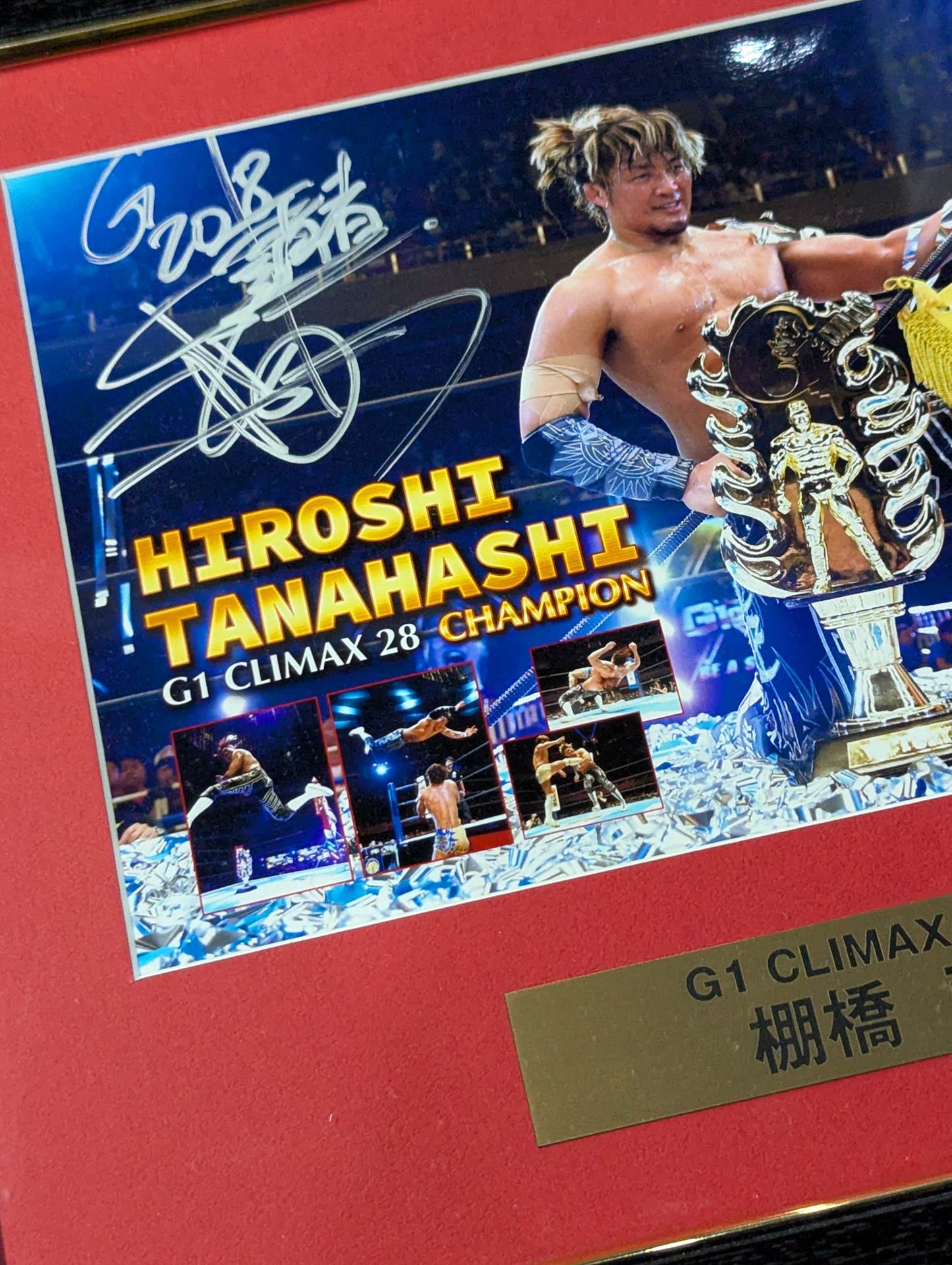 ☆平成最後のG1優勝☆ 棚橋弘至 G1 CLIMAX 28 優勝記念 直筆サイン入り
