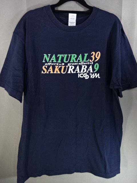 Kazushi Sakuraba "NATURAL39" T-shirt (1) (navy)
