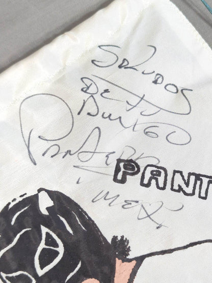 【hand signed autograph】  El Pantera Mini Tapestry