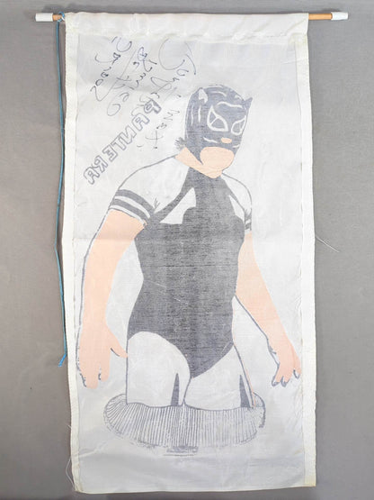 【hand signed autograph】  El Pantera Mini Tapestry