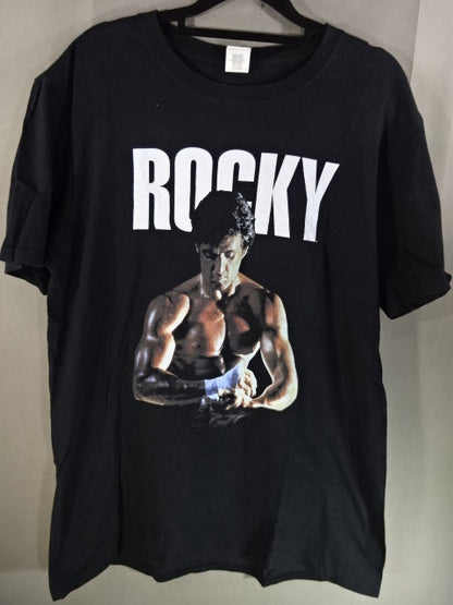 ROCKY Balboa Picture T-Shirt (1) (Black)