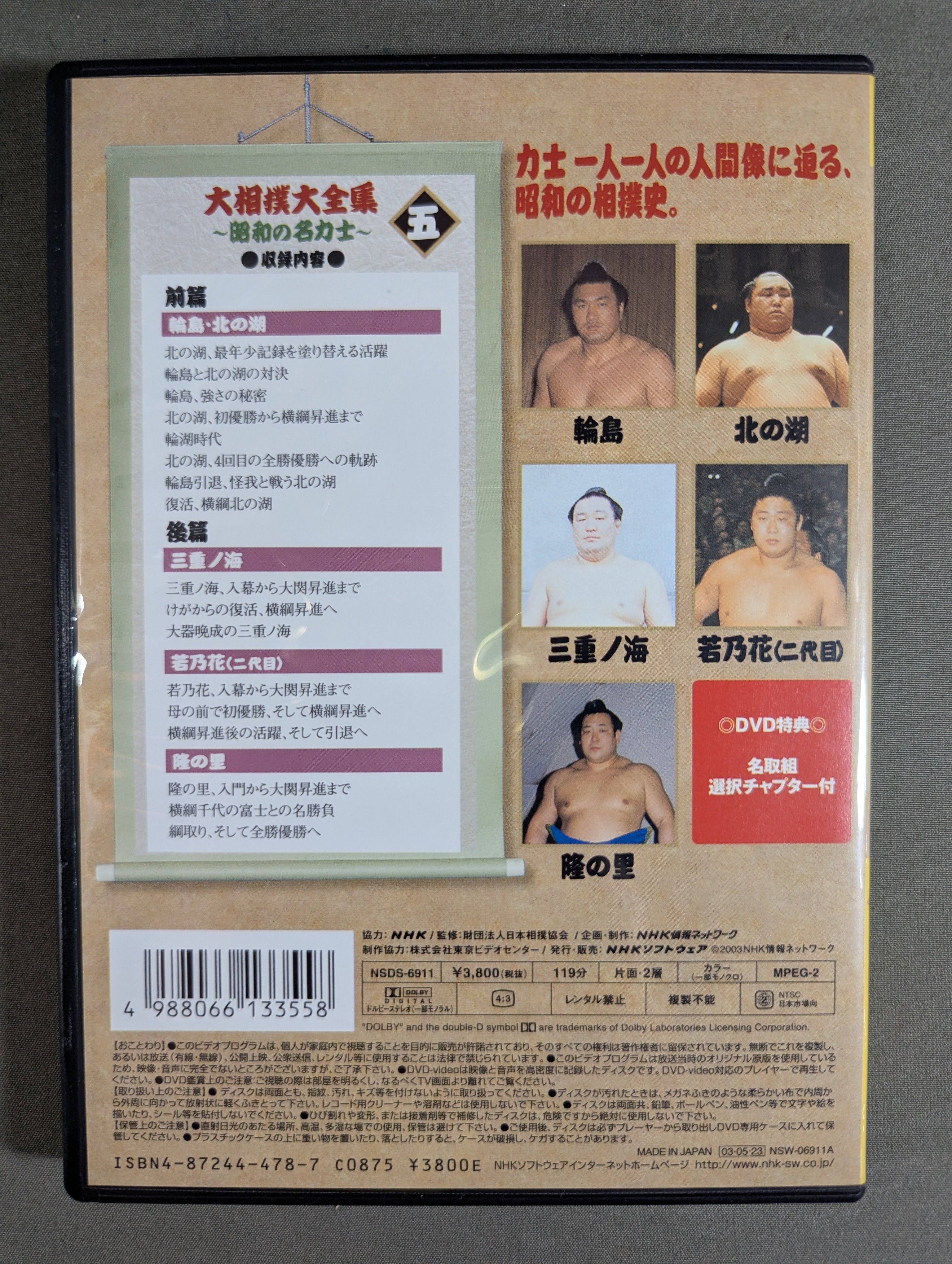 大相撲大全集 ～昭和の名力士～ 五 – 闘道館