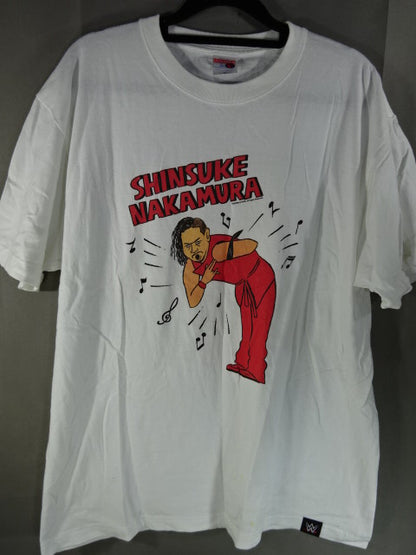SHINSUKE NAKAMURA(Shinsuke Nakamura ) Illustration T-Shirt (1)(2018 / White)