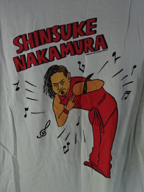 SHINSUKE NAKAMURA(Shinsuke Nakamura ) Illustration T-Shirt (1)(2018 / White)