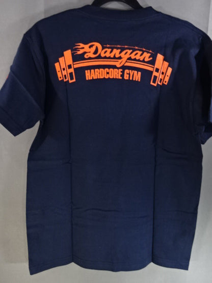 【hand signed autograph】 Masato Tanaka  " DANGAN HARDCORE Wrestling  GYM" T-Shirt (1) (Navy)