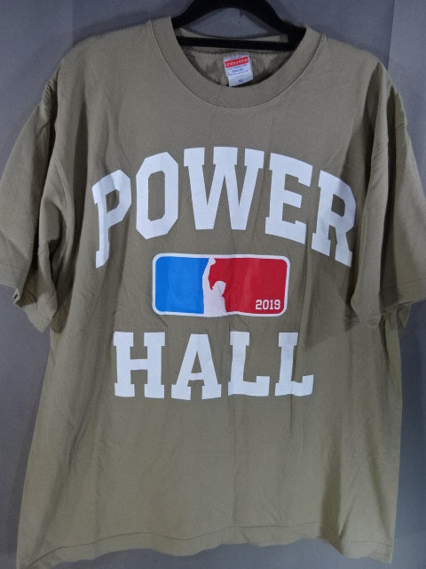 Riki Choshu  POWER HALL 2019 Commemorative T-Shirt (1) (Khaki)