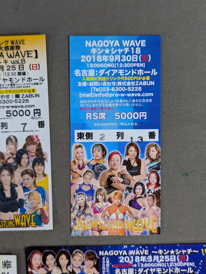 プロレスリングWAVE 半券セット
