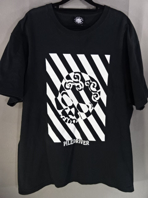 Minoru Suzuki "PILEDRIVER Skull" T-Shirt (2) (Black)